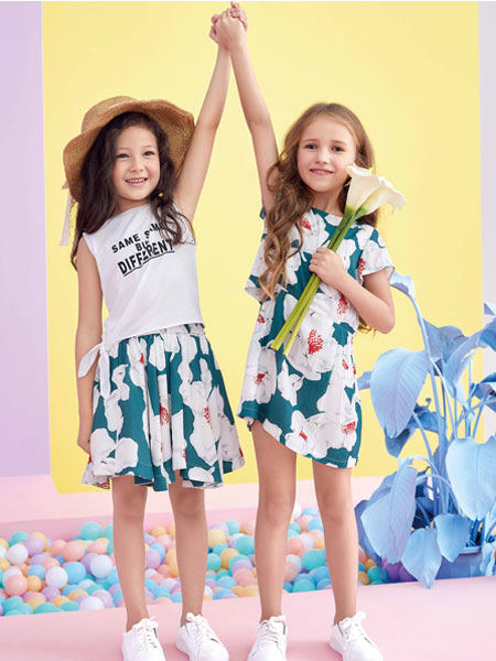 香蕉宝贝banana kids童装品牌2018春夏印花休闲时尚两件套