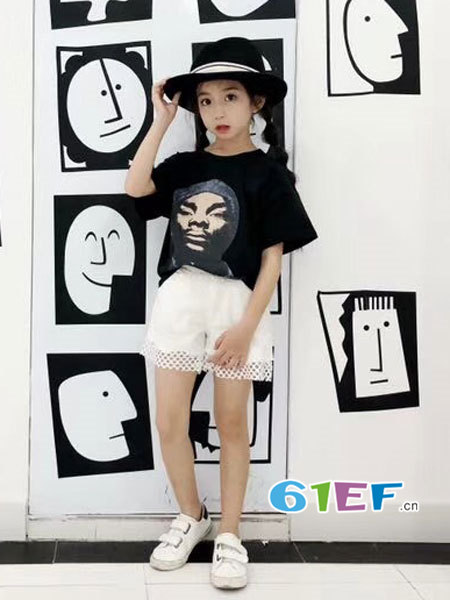 S2T童装品牌2018春夏时尚休闲百搭女T恤