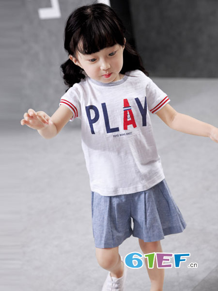 幼幼&娜娜童装品牌2018春夏洋气衣服韩版套装两件套婴儿儿童