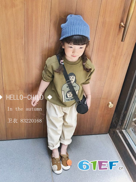 hello child哈罗俏的童装品牌2018秋冬男童短袖T恤中小童休闲上衣6潮