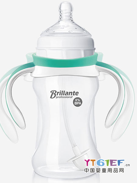贝立安婴童用品2018防摔奶瓶带手柄新生儿宝宝奶瓶