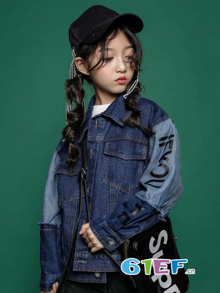 韩米娜风尚童装品牌2018秋冬新款韩版时髦儿童短款夹克大童开衫外衣洋气