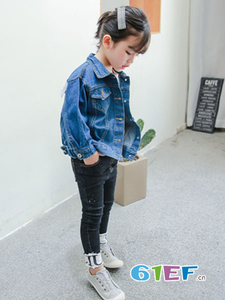 童装品牌2018春夏牛仔外套韩版洋气儿童宝宝牛仔衣儿童上衣