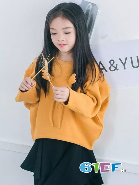 法语，第素童装品牌2018秋冬毛衣针织衫中大童时尚套装
