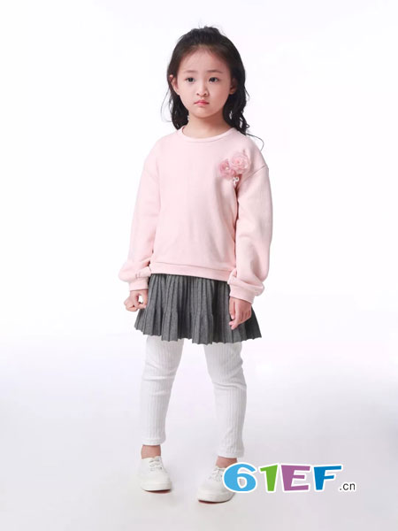 泰迪日记童装品牌2018秋冬女童纯棉公主风T恤韩版潮上衣时尚