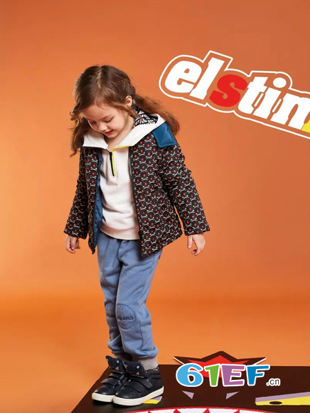 ELSTINKO童装品牌2018秋冬图案加厚外套
