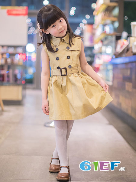 Baby Republic童装品牌2018春夏收腰连衣裙