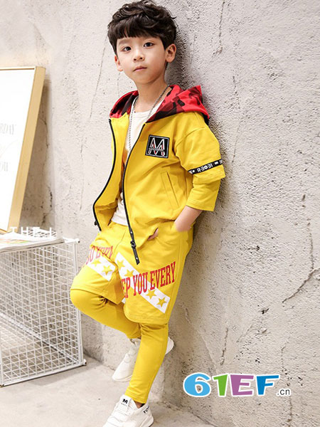 贝蒂小羊童装品牌2018秋冬新款童装韩版儿童棒球服两件套中大童