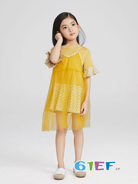 童装品牌2018春夏公主裙两件套仙女裙套装