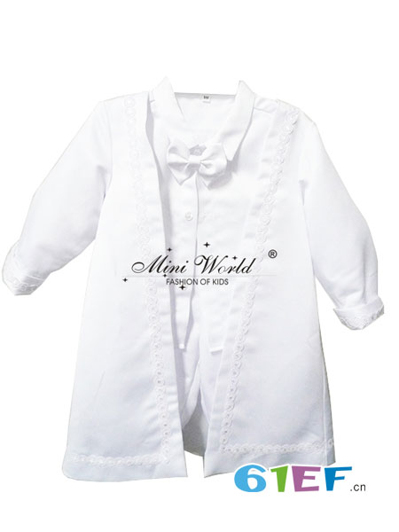 白马天使童装品牌2018春夏男童礼服西装白衬衫