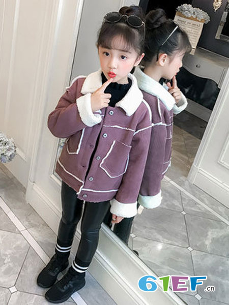 童装品牌2018秋冬韩版中大童时尚上衣加绒加厚洋气潮衣