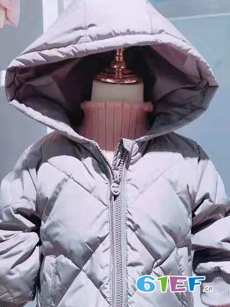 淘气猫童装品牌2018秋冬韩版羊角棉衣卫衣马甲两件套
