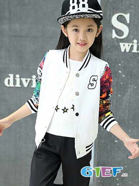 童装品牌中大童韩版男女运动套装休闲时尚棒球服