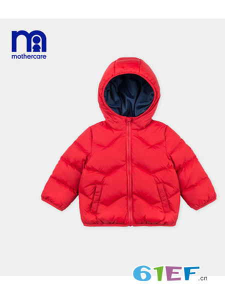 mothercar童装品牌2018秋冬纯色保暖羽绒服