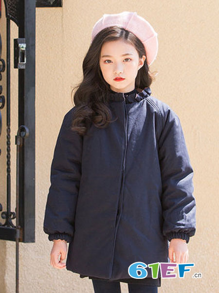 KUYEEBEAR 酷咿熊童装童装品牌2018秋冬韩版中大童中长款风衣