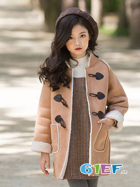 KUYEEBEAR 酷咿熊童装童装品牌2018秋冬风衣中长款童装公主韩版洋气