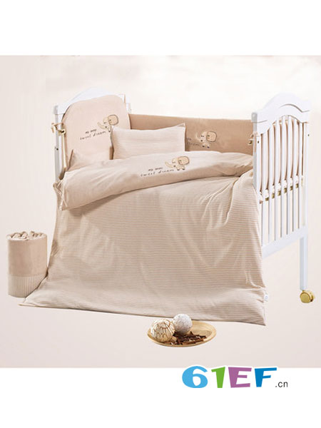 时代宠儿婴童用品床上用品套件彩棉四季七三件套