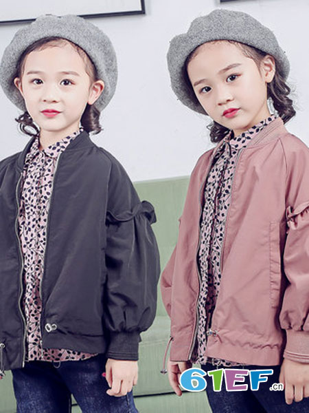 红黄蓝童装品牌2018秋冬新款韩版儿童时尚休闲上衣潮拉链衫