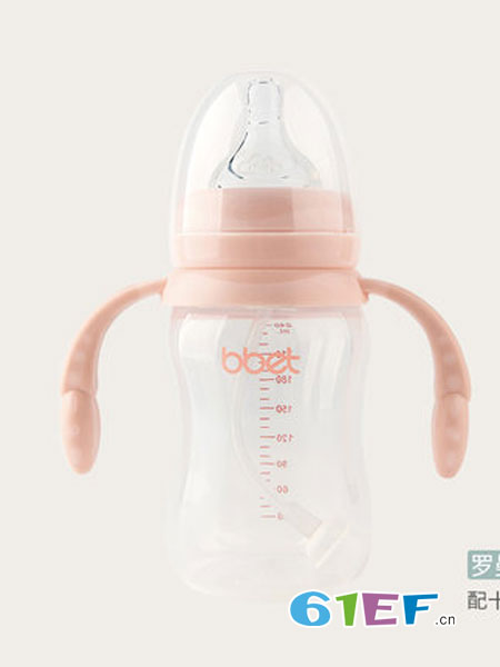 巴比象童装品牌2018春夏奶瓶婴儿奶瓶带吸管正品