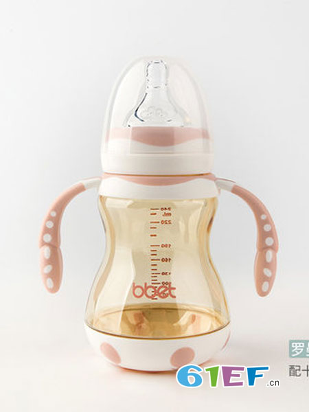 巴比象童装品牌2018春夏 新生儿奶瓶宝宝耐摔防胀气塑料奶瓶