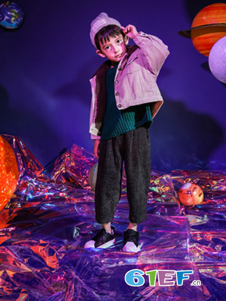 汤尼罗宾童装品牌2018秋冬韩版小童洋气上衣灯芯绒夹克