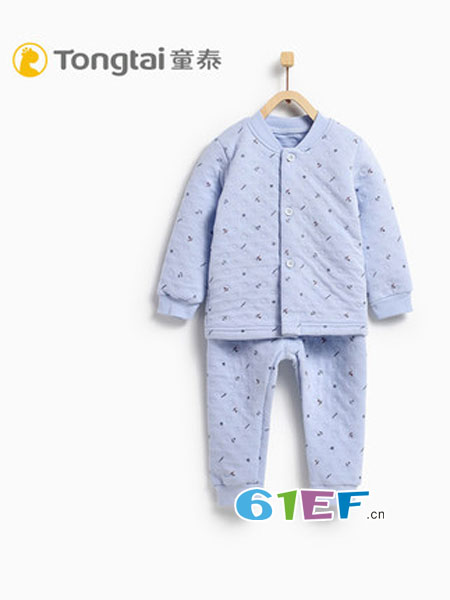 童装品牌2018秋冬保暖内衣套装睡衣