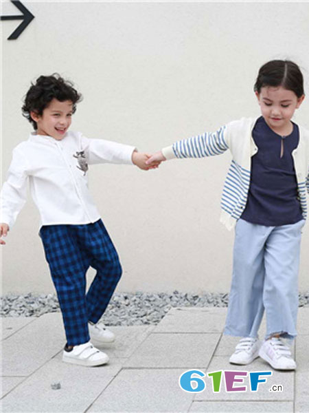 安歌迪，贝安儿童装品牌2018春夏儿童男童洋气三件套