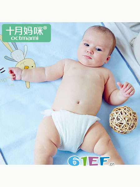 十月妈咪婴童用品 透气吸水尿垫新生儿宝宝纱布尿片