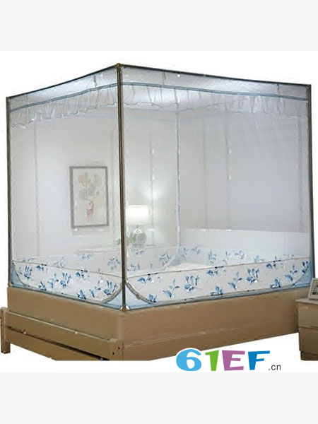迷你屋minihouse童装品牌三开门拉链方顶单双人家用1.5m/1.8米床不锈钢支架