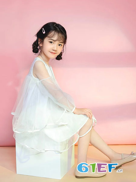 8eM童装童装品牌2019春季婚礼女童婚纱蓬蓬纱裙