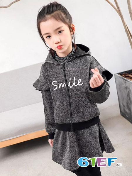 8eM童装童装品牌2019春季新款韩版时髦中大童运动两件套潮