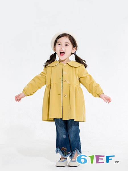 安米莉AMILRIS童装品牌2019春季新款洋气裙子卡通时尚长袖韩版