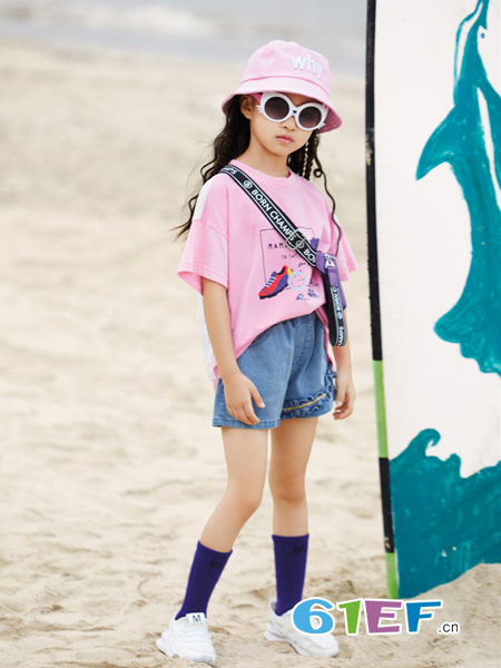 玛玛米雅童装品牌2019春夏修身时尚短袖T恤百搭上衣