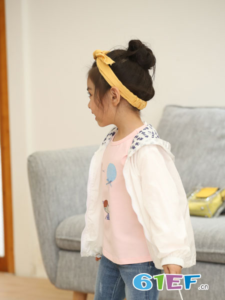 淘气贝贝/可趣可奇/艾米艾门童装品牌2019春季韩版开衫中长款洋气长袖上衣儿童