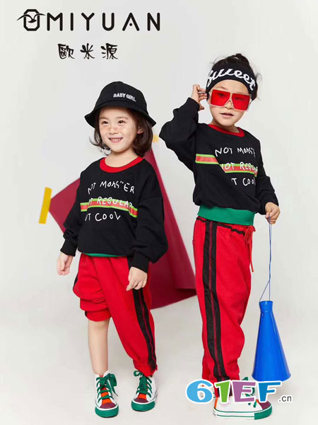 欧米源童装品牌2019春季新款儿童洋气中童套头上衣