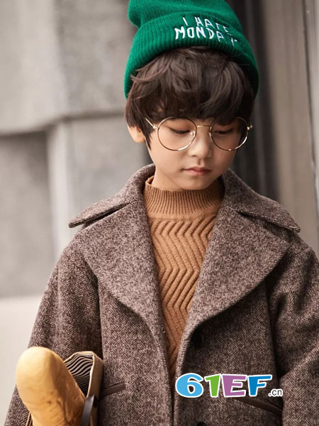 猫王COROLCAT童装品牌2018秋冬韩版双面呢外套加厚毛呢外套