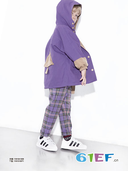 童装品牌2019春季新款韩版儿童风衣夹克两面