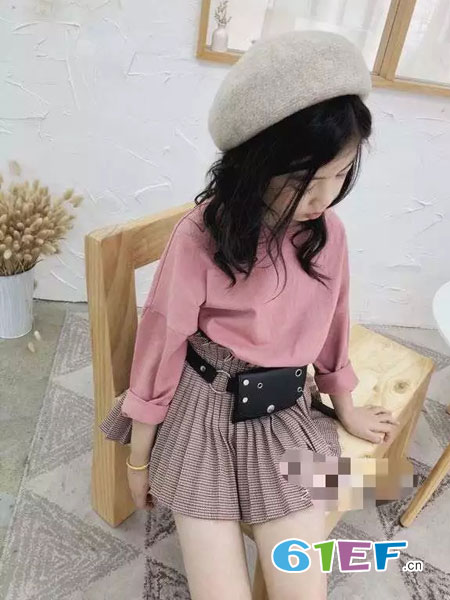琴小鸥qinxiaoou童装品牌2019春季披肩假两件荷叶裙衬衫裙