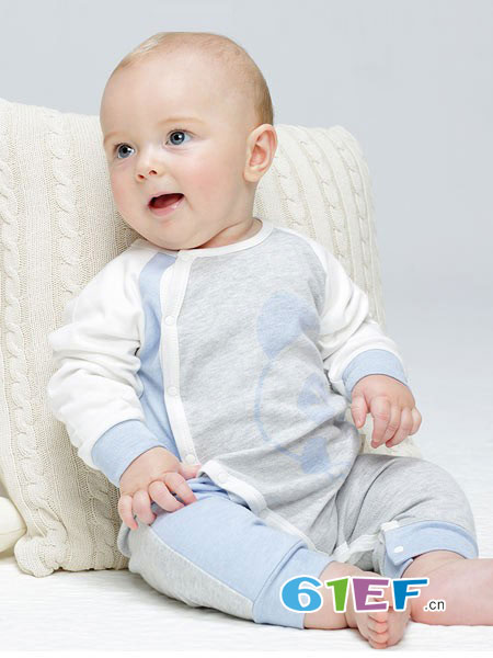 G100寄意百童装品牌2019春季婴儿连体睡衣薄款长袖