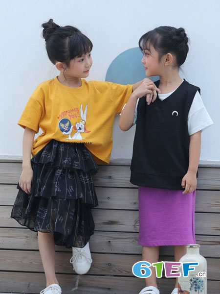 MAKESTORY马克故事童装品牌2019春夏新品韩国薄款时髦洋气背心潮