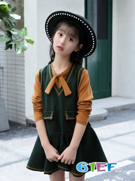 童优会童装品牌2019春夏中国风刺绣汉服蓬蓬纱公主裙洋气