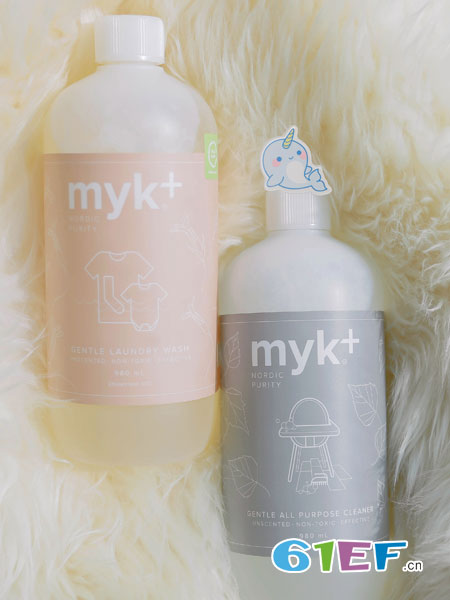 Milk Family童装品牌2019春夏 丹麦洣洣myk+酵素洗衣液+润肤乳无色无香