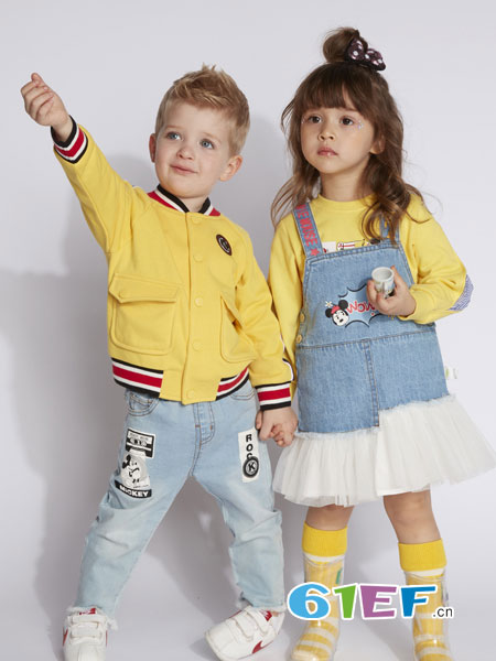 迪士尼宝宝童装品牌2019春季外套男棒球衣洋气上衣休闲夹克