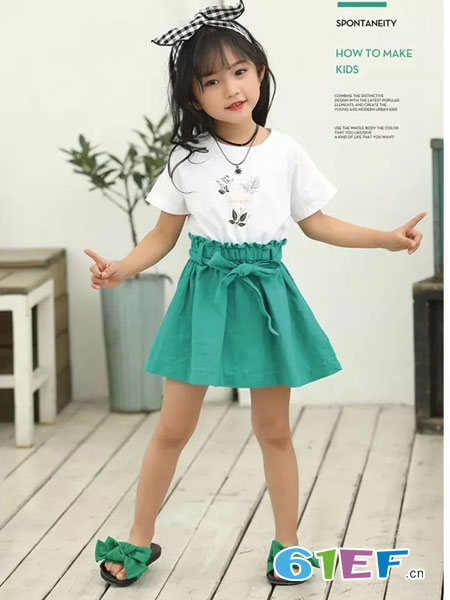 优衣牛牛童装品牌2019春夏韩版儿童洋气裙子小女孩公主雪纺纱裙