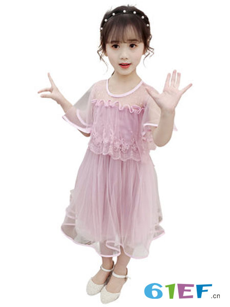 童装品牌2019春夏儿童纱裙韩版公主裙儿童裙子