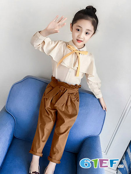 黑尼木木童装品牌2019春夏儿童洋气衣服裤子两件套