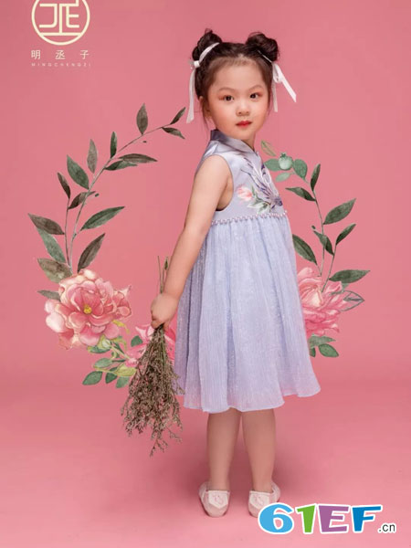 童装品牌2019春夏洋气公主连衣裙小女孩汉服襦裙中国风