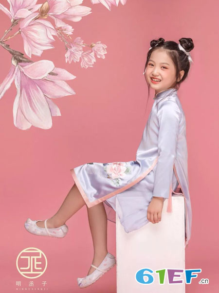 童装品牌2019春夏洋气旗袍式小女孩汉服襦裙中国风