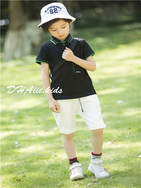 DHAiii.kids童装品牌2019春夏新品POLO衫+中裤