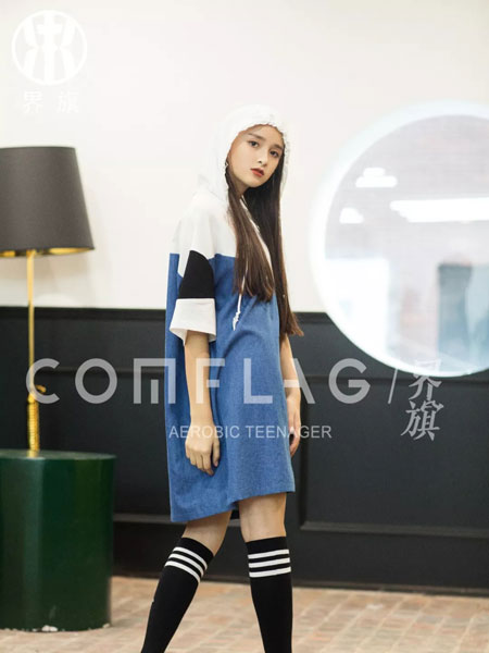 MANGO KIDS童装品牌2019春夏牛仔拼接连衣裙